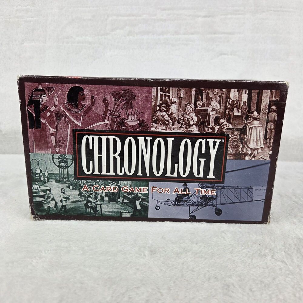 Vintage 1997 Chronology Card Game Great‎ American Puzzle Factory